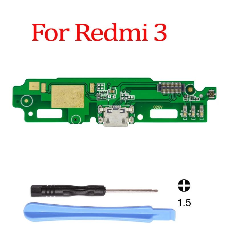For Redmi 3 1 шт зарядное устройство черз порт USB разъем зарядный порт док-станция гибкий кабель для Xiaomi Redmi 3 3S 4A 4X 5A Примечание 4X Global 2 4 Note 3 Pro 5A - Цвет: For Redmi 3