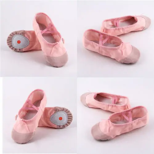 Новинка 2019 года однотонные балетки для маленьких девочек профессиональная