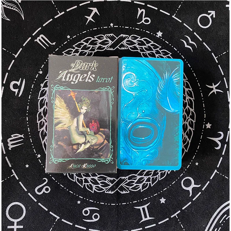 

78 Sheets/Box Dark Angels Tarot Cards English Version Prophecy Divination Deck Entertainment Board Game Tarot Card