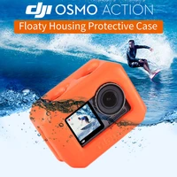 floaty housing waterproof shell floating anti sinking case protective cover for dji osmo action sports camera accessories