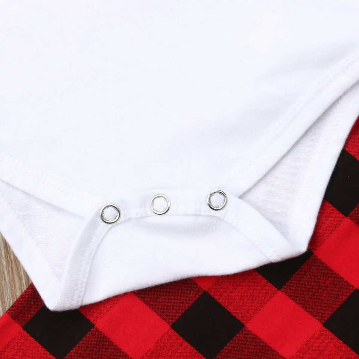 1 год Рождественская мода новорожденный малыш девочка мальчик Красный Клетчатый