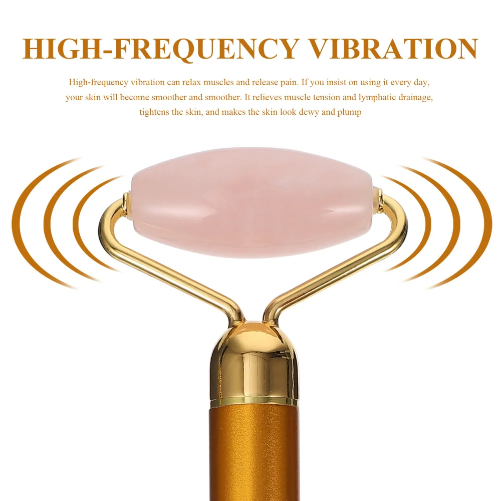 

1 Set 3-in-1 Jade Roller Electric Facial Massager Face Roller Massaging Tools