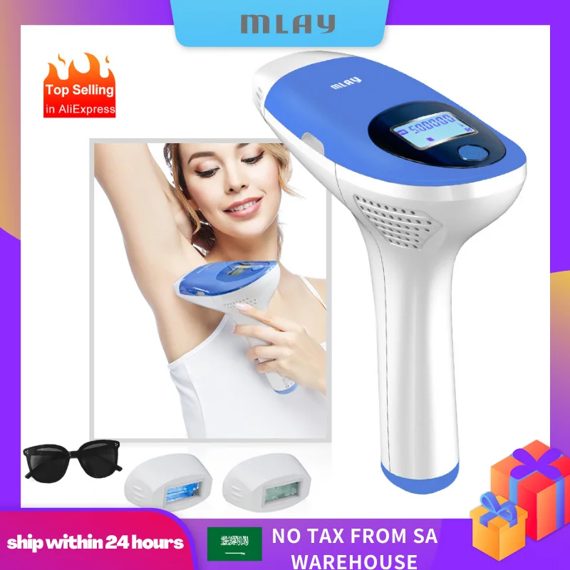 MLAY IPL лазерная Машинка для удаления волос Перманентный эпилятор электрический