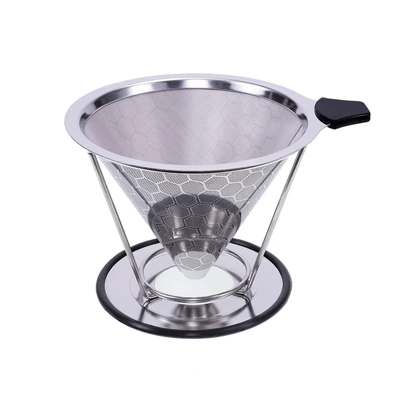 Двухслойный фильтр для кофе капельный держатель из нержавеющей стали 304 корзины