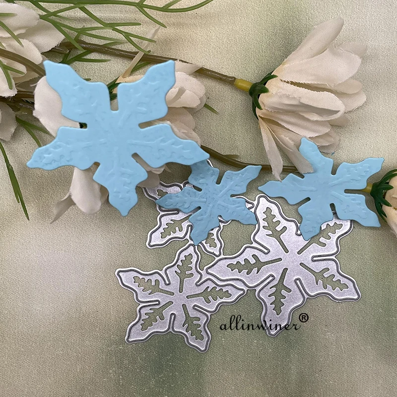 Трафареты для декорирования снежинок Листьев металлические штампы трафареты