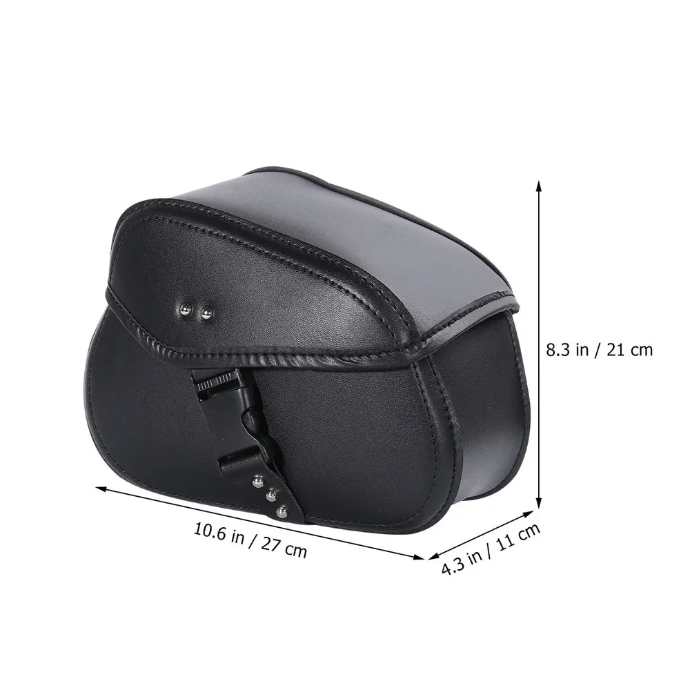 

1 Pair of Motorcycle Hanging Bag PU Leather Waterproof Wear-resistant Pouch Pocket