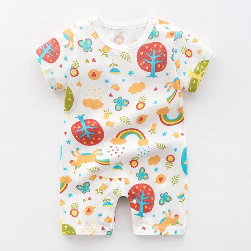 

Детский комбинезон ZWF475, детская одежда с коротким рукавом, цельная летняя детская одежда унисекс, комбинезоны для девочек и мальчиков, жираф