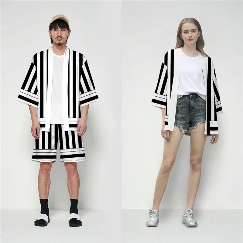 demon slayer coat shorts outfit kamado nezuko cosplay jackets tomioka giyuu costume kamado tanjirou top shorts suits men women free global shipping