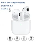 Беспроводные наушники Pro4 TWS Pro 4, Bluetooth наушники, гарнитура, мини спортивные наушники с микрофоном для iPhone, Xiaomi, Huawei, Redmi