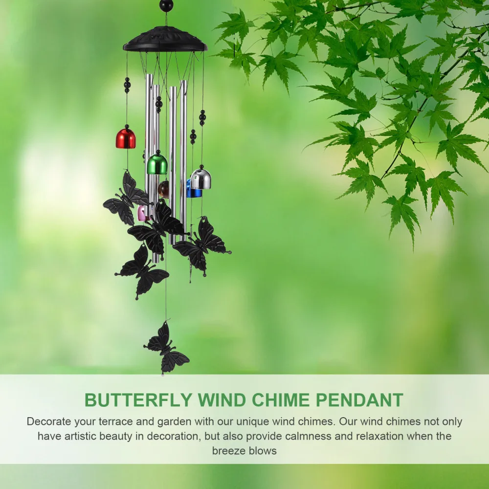 

Butterflies Pendant Wind Bell Hanging Pendant Wind Chime Garden Hanging Pendant