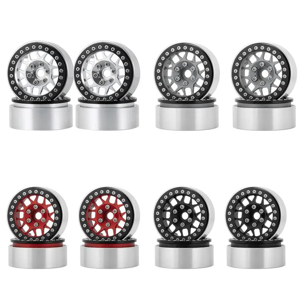 

4x Heavy Duty 1.9'' Wheel Rims Set Fits SCX10 TRX4 90046 1/10 RC Crawler Car