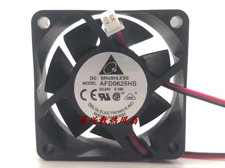 

Двухпроводной Вентилятор охлаждения сервера Delta Electronics AFD0625HS DC 24 В 0,18 а 60x60x25 мм