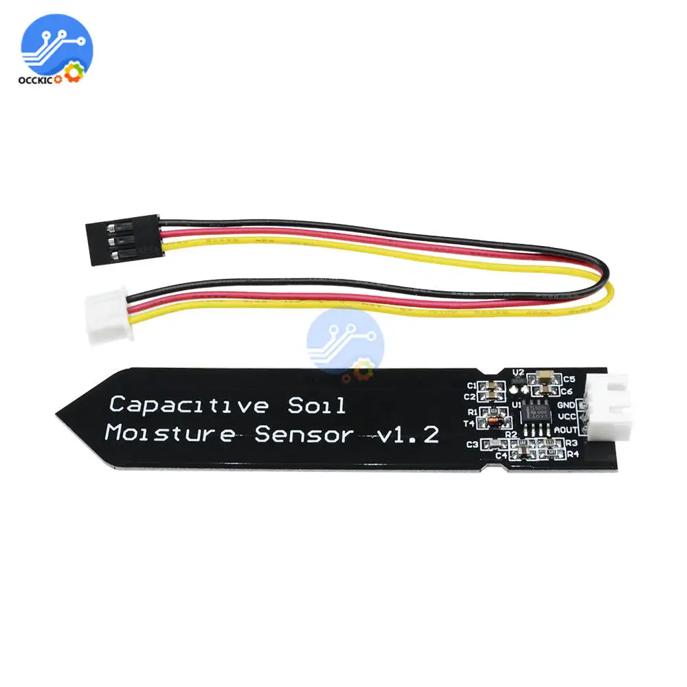 Аналоговый датчик влажности почвы V1.2 емкостный устойчивый к коррозии 3 5 В