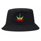 Панама с Кленовым листом для мужчин и женщин, хлопковая шляпа с вышивкой, в стиле хип-хоп, для занятий на открытом воздухе, в стиле кэжуал, лето, 2021
