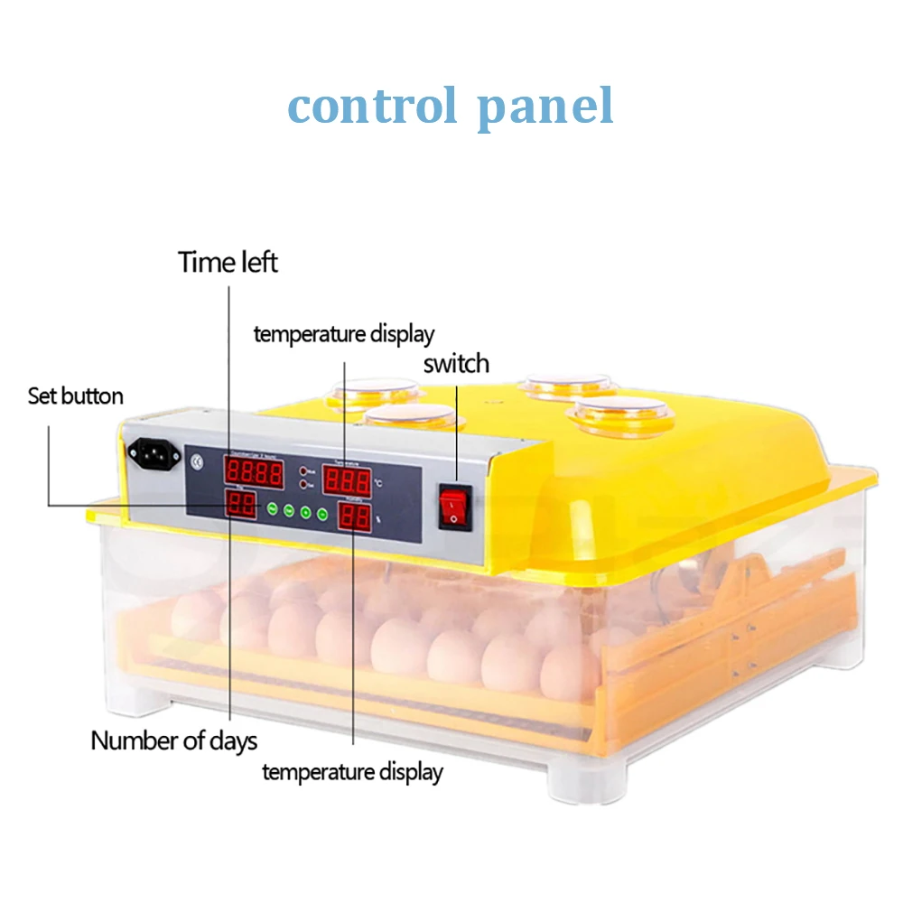 Горячая распродажа! Большой емкости 48 яиц инкубатор Автоматическая Птица Яйцо