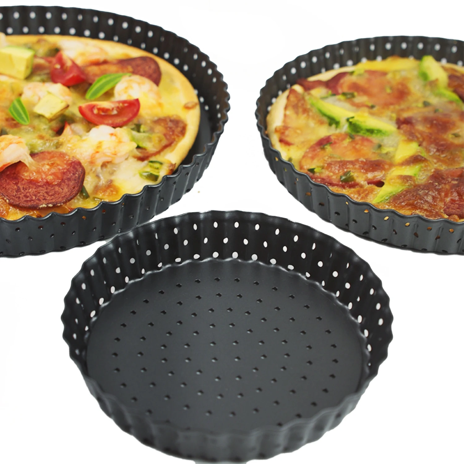 Сковорода для пиццы со съемными отверстиями антипригарная круглая форма