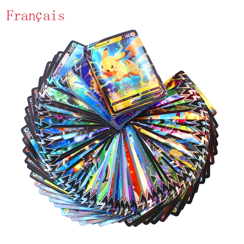 

Карты Покемон, французская версия, GX VMAX, Лидер продаж, игровая карточка TAKARA TOMY, блестящая коллекция, торговые детские игрушки, Боевая карточк...