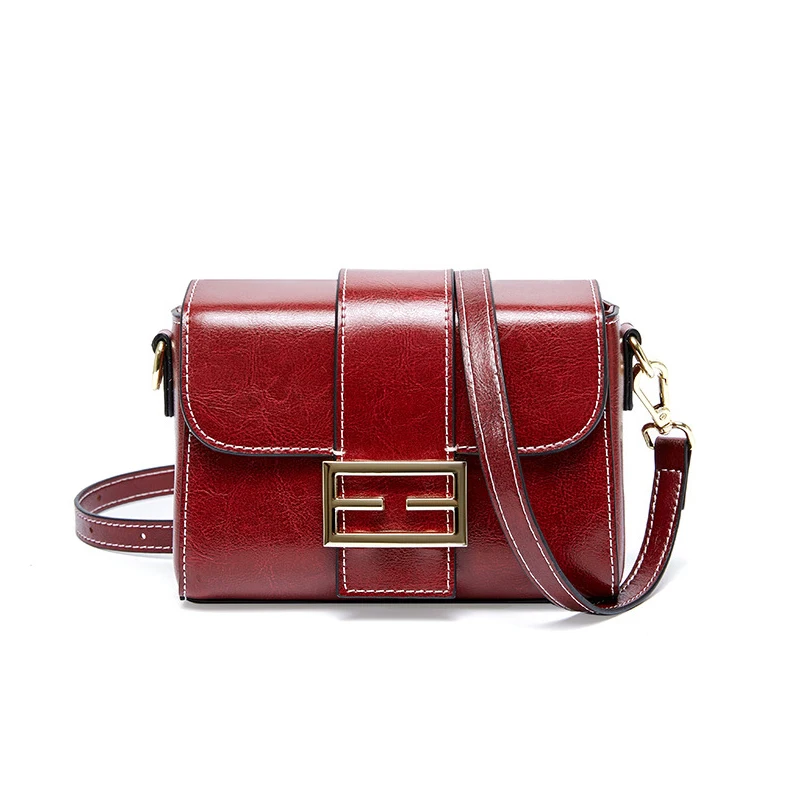 Маленькие дамские сумки через плечо из натуральной кожи повседневные