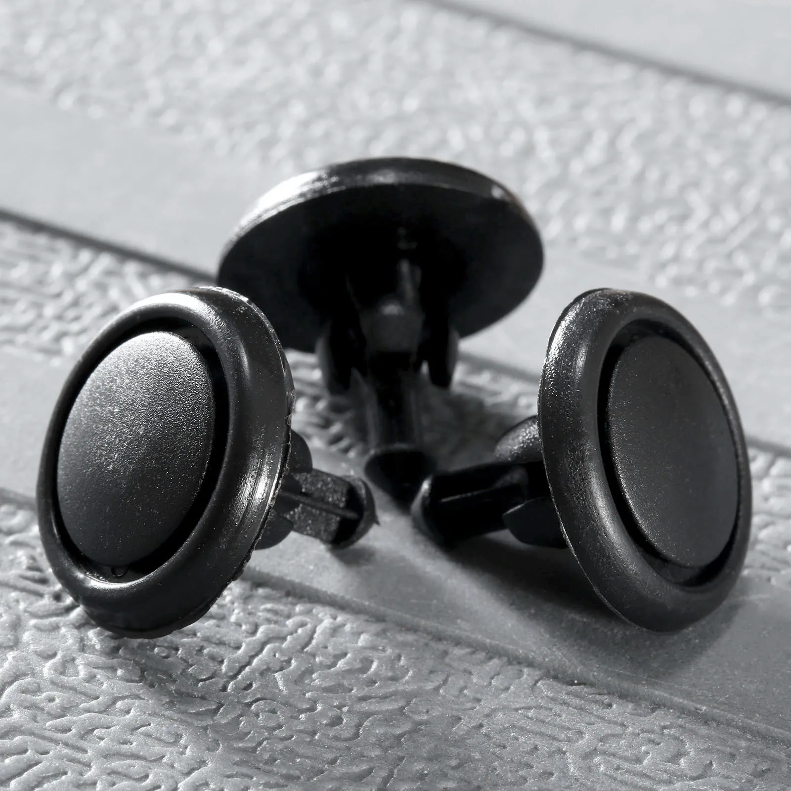 50 шт. автомобильные черные пластиковые заклепки с диаметром отверстия 7 мм|Клипсы