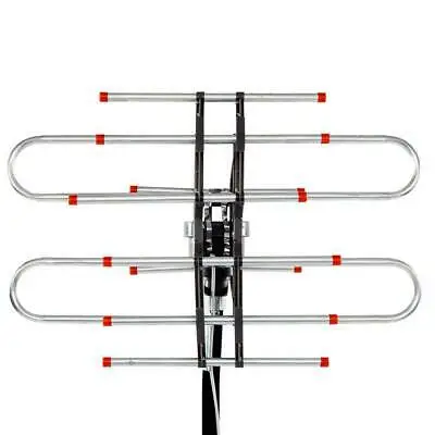 HDTV Outdoor Amplified Antenna HD TV 36dB Rotor Remote 360° UHF/VHF/FM 250 Miles | Инструменты