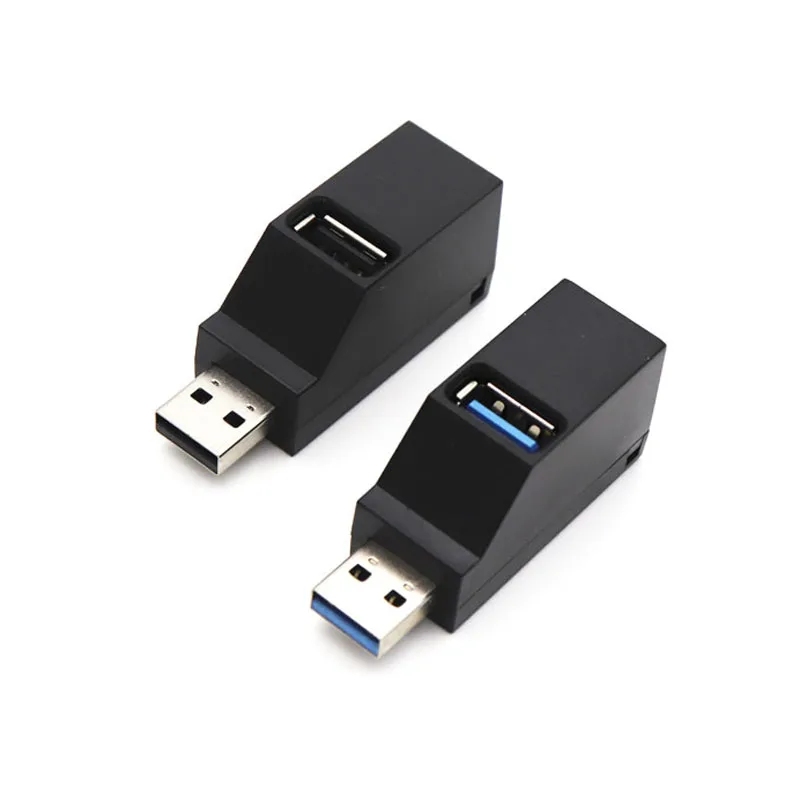 Мини концентратор USB 3 0 2 порта разветвитель адаптер для автомобиля usb хаб высокая