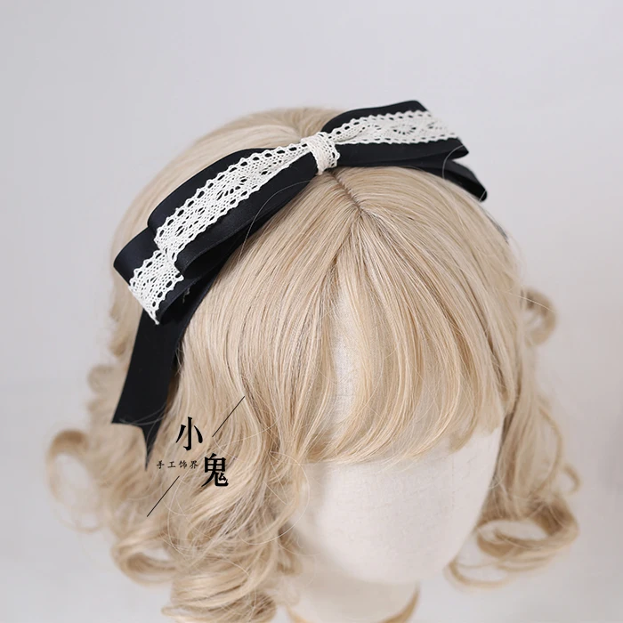 Оригинальная японская Мягкая повязка для волос Lo Niang кружевная заколка милая