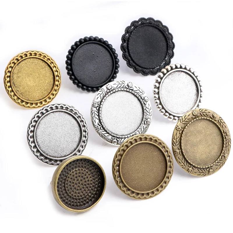 25 мм 5 шт./лот 3 вида цветов покрытием латунь регулируемые настройки кольца