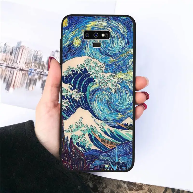 

Paintings Starry Night Van Gogh Phone Case For Samsung S20 Ultra S7 edge S8 S9 S10 plus note9 10 20 A50 51 71