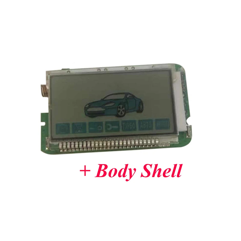 5PCS/lot Horizontal A93 LCD Remote Control Keychain for 5 PCS/lot Russian Starline A93 Two Way Car Burglar Alarm System Key