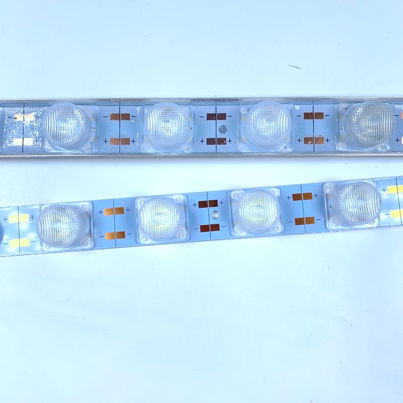 5 шт./лот настенный угловой шкаф светодиодный бар светильник AC/DC 12V 50 см SMD 3030 жесткая Светодиодные ленты светильник для рекламы светильник боковая сторона светильник Инж