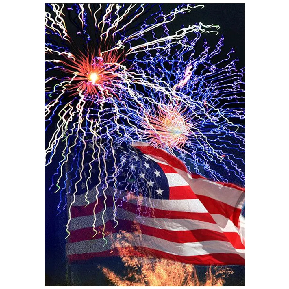 Набор для алмазной вышивки с американским флагом 5D|Алмазная мозаика и вышивка| |