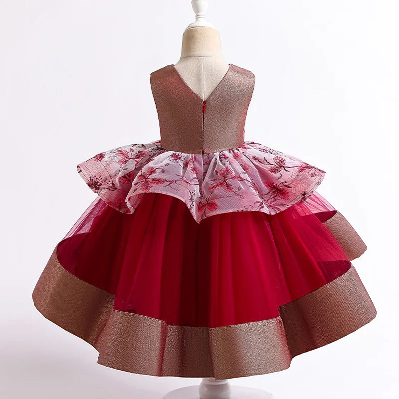 Платье для маленькой девочки симпатичное летнее платье принцессы с цветочным