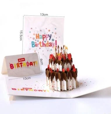 3D открытки рождественский подарок открытка с наклейками-конвертами Детские