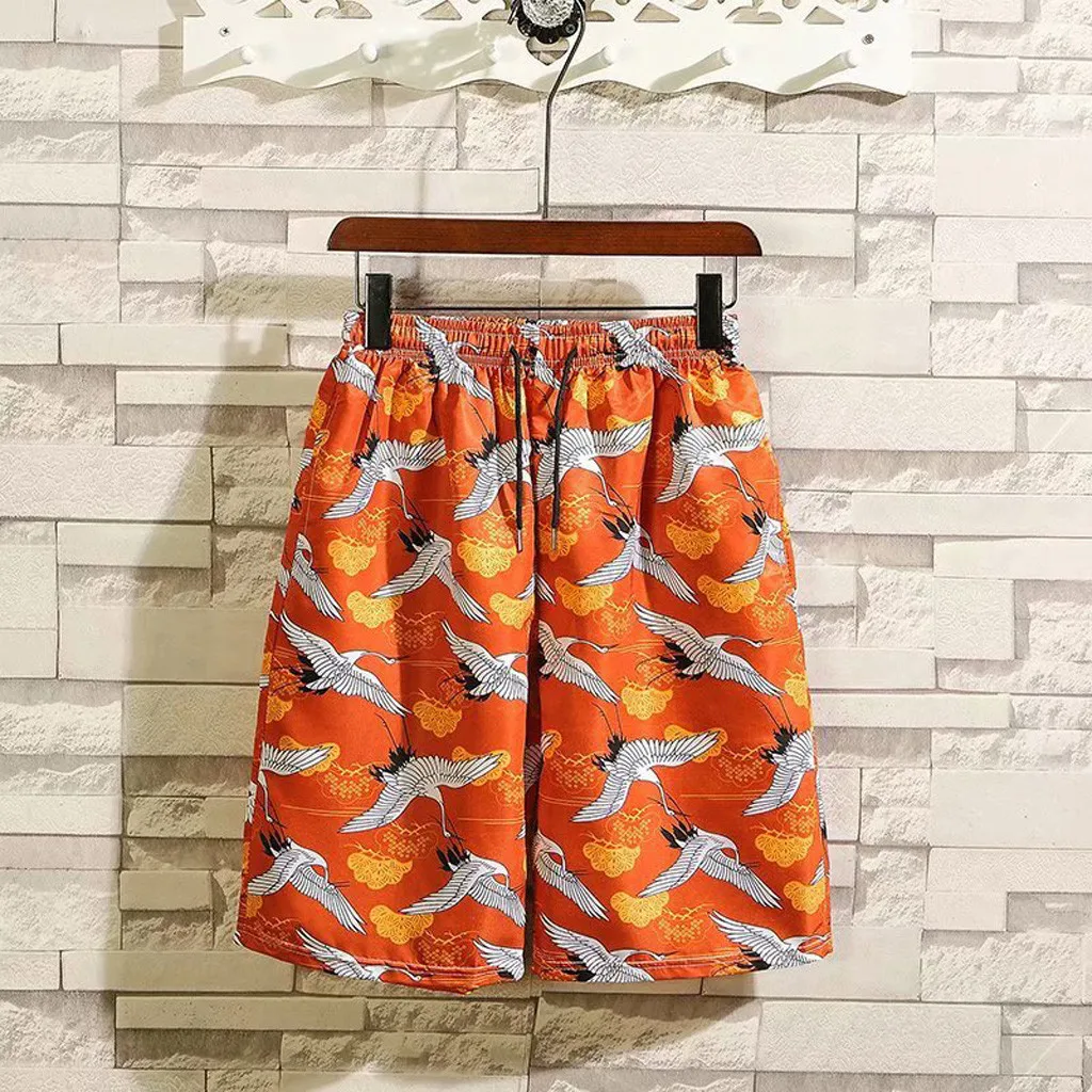 Мужские летние шорты высокого качества с принтом Пляжные штаны для отдыха