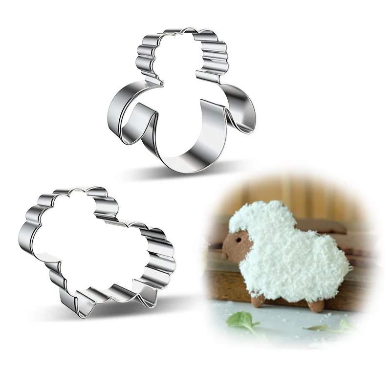 

Sheep Series Stainless Steel Biscuit Cake Mold DIY Cake Mould Biscuit Fruit Vegetable Cutting Cake Decorating Tools