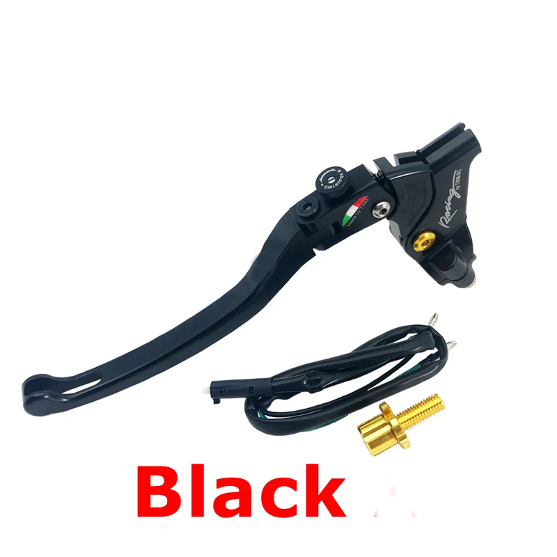 Black Кабель для мотоцикла рычаг окуня тормозной рычаг 7/" 22 мм для Honda Yamaha Kawasaki Suzuki Hpk мотоцикл для бездорожья и мотокросса Atv или более - Цвет: Black