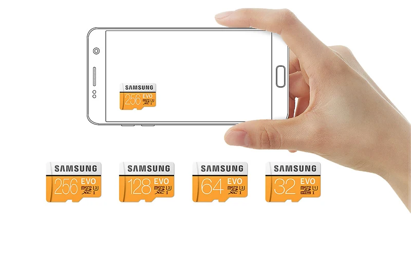 Карта памяти SAMSUNG EVO Plus класс 10 64 Гб 128 ГБ 256 ГБ SDXC U3 Micro SD TF карты 32 Гб SDHC U1 транс флэш для планшетных телефонов