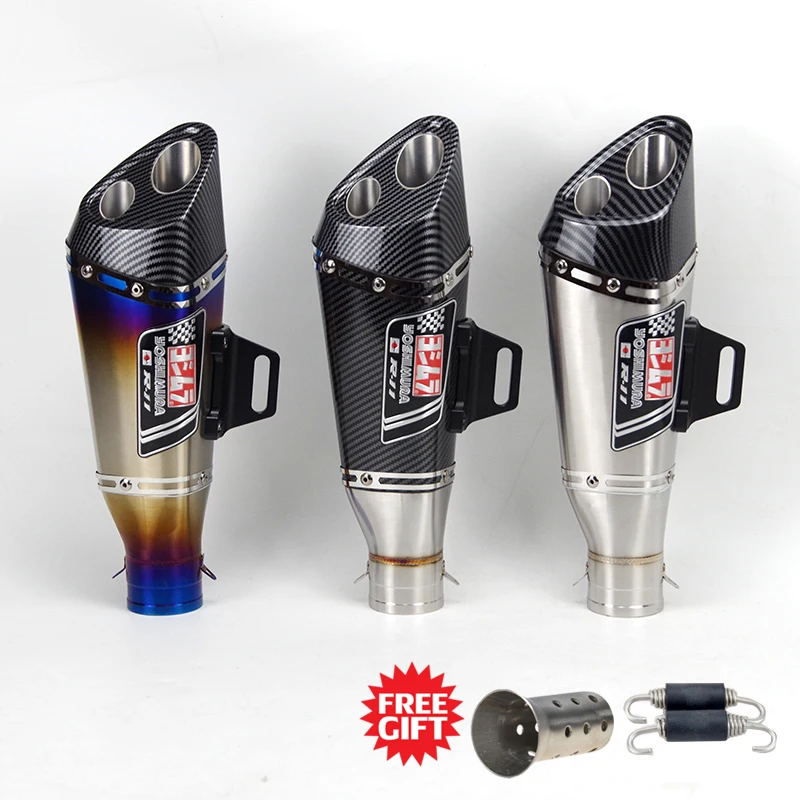 51 мм Универсальный впускной клапан для мотоцикла Yoshimura R11 глушитель выхлопных