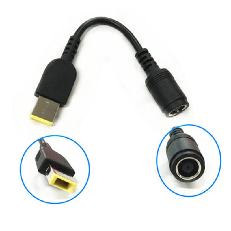 

Для ультрабука Lenovo ThinkPad X1, Круглый к квадратному порту, Преобразователь мощности, кабель адаптера