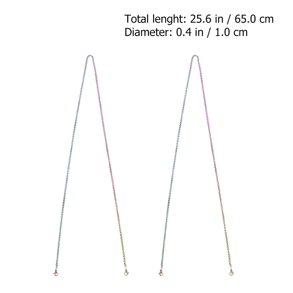 

3Pcs Face Mask Hanging Chain Creative Eyewear Lanyards Mask Hanging Strap