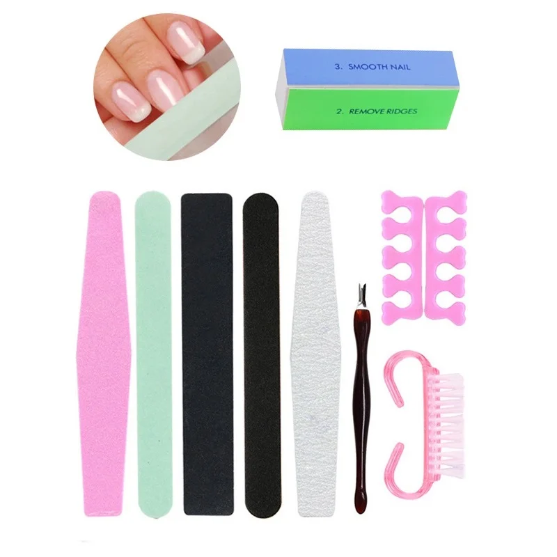1 набор профессиональных пилок для ногтей буфер полировки инструменты дизайна
