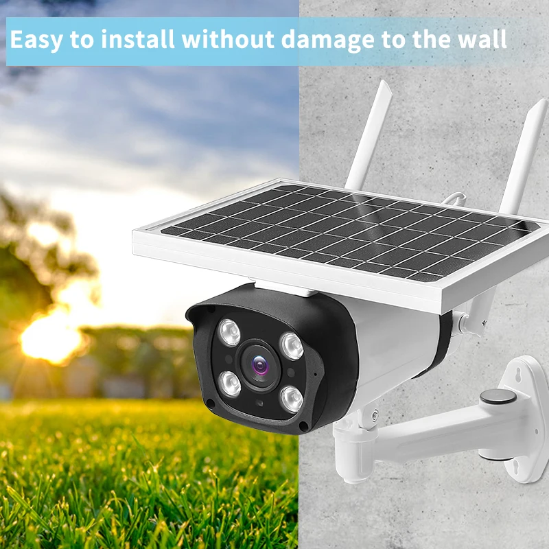 5 Вт солнечные Wi Fi безопасности Камера 1080P HD Беспроводной IP Открытый ИК Ночное