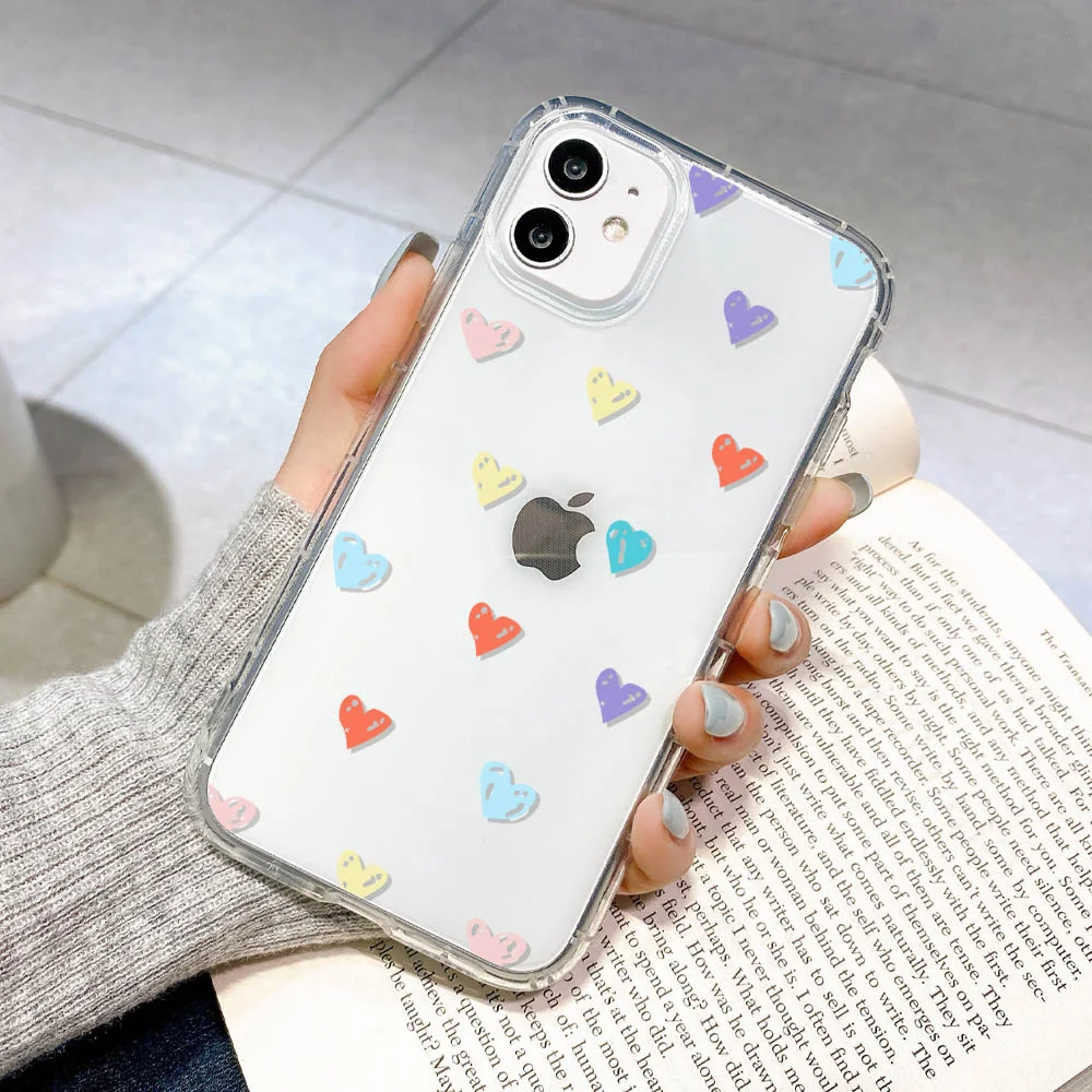 Case For Iphone 11 Cases Silicon Cartoon Funda Iphone 12 13 14 Pro Max XR SE 2020 7 8 X Xs 6 6s Plus Mini SE 3 ShockProof Cover