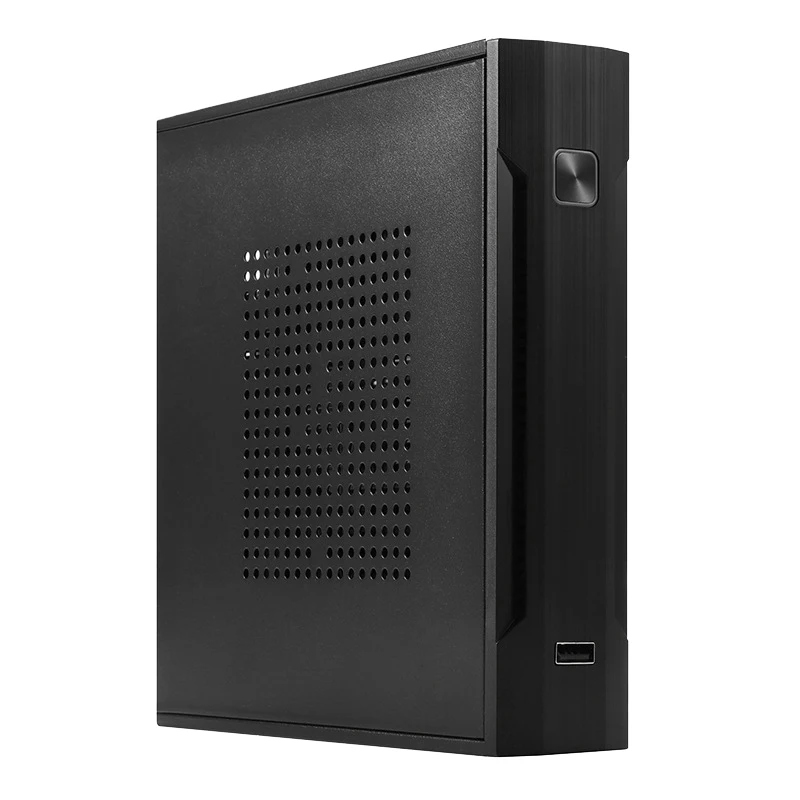 Тонкий Itx мини Чехол HTPC для домашнего кинотеатра горизонтальный корпус SECC PC