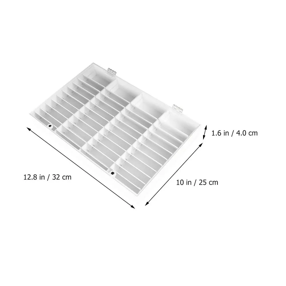

1PC Nail Color Cards Display Box 44 Grids Fake Nail Display Rack Nail Polish Glue Color Display Board Acrylic Storage