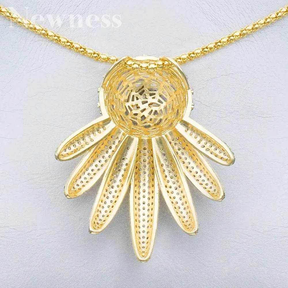 

Newness trendy Wedding Necklace Earrings For Women Accessories Full Cubic Zirconia Bridal Jewelry Sets