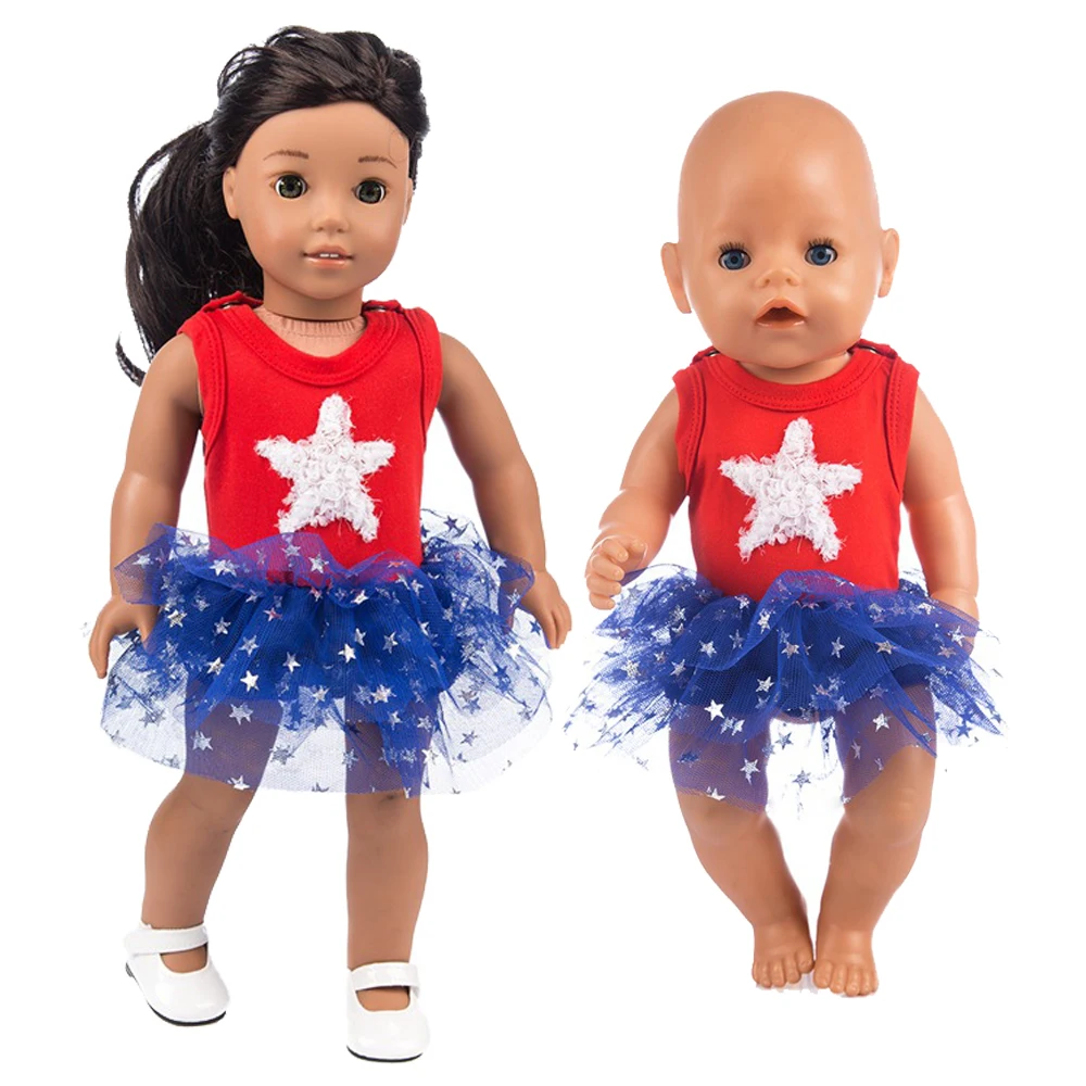 

1 шт. Одежда для куклы, платье для 18-дюймовой американской куклы, куклы 43 см, аксессуары для кукол, игрушки в подарок