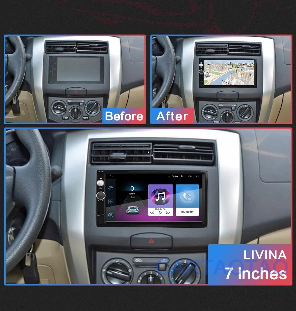 2G+ 32G 2DIN Android автомобильный DVD мультимедийный плеер 2 DIN HD автомобильное радио с GPS навигацией WiFi USB FM BT 2din " Универсальный Автомобильный MP5 плеер