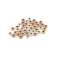 10pcs brass wheel round spacer beads for bracelets necklaces jewelry making accessories 6x2 3mm