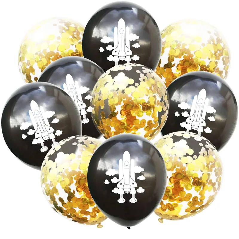 12 дюймов астронавт в космосе планеты латексных воздушных шаров с блесток набор